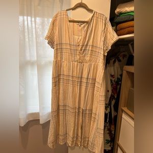 Madewell linen wrap dress